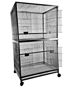 Parrot-Supplies Virginia Premium Extra Large Flight Cage / Indoor Aviary - Black